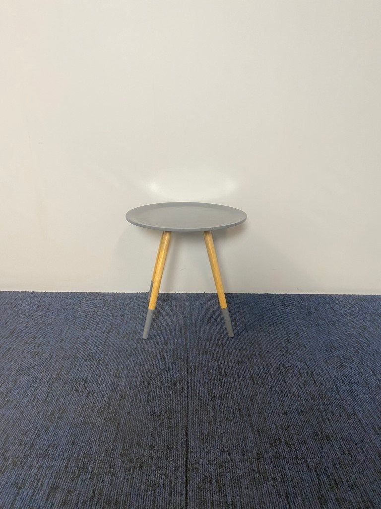 2 x Bijzettafel Zuiver Two Tone, antraciet/eiken, Ophalen, Gebruikt