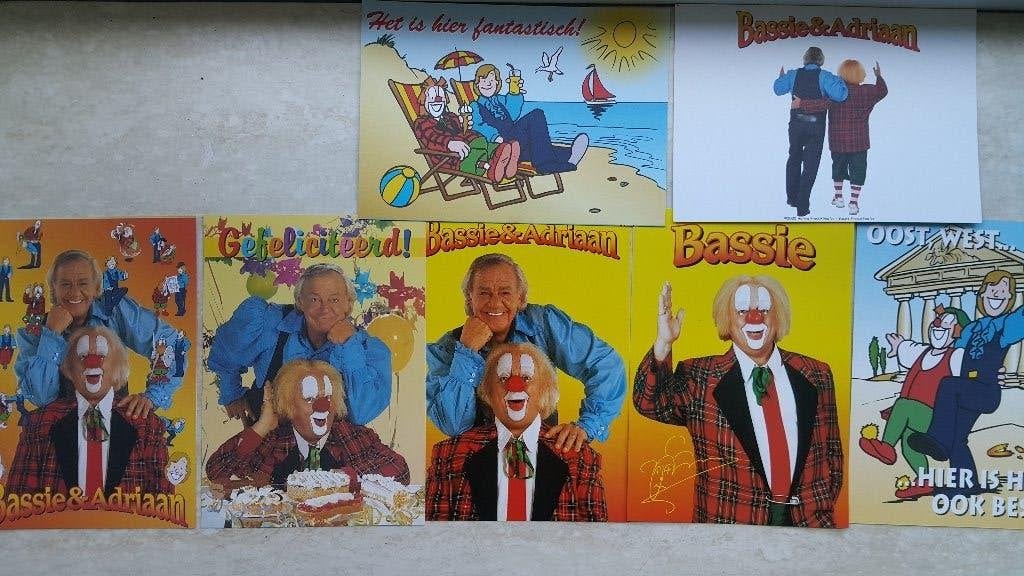 Ansichtkaarten Bassie & Adriaan, Verzenden, 1980 tot heden, Ongelopen, Cultuur en Media