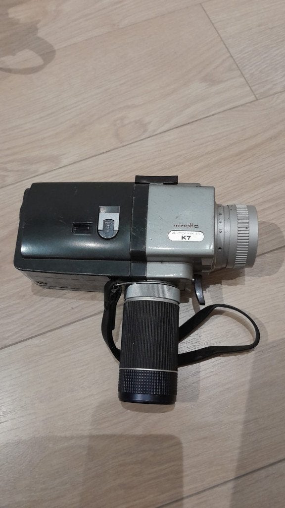 Vintage Minolta Autopak-8 K7 Super 8 Filmcamera – Jaren 70, Ophalen of Verzenden, 1960 tot 1980