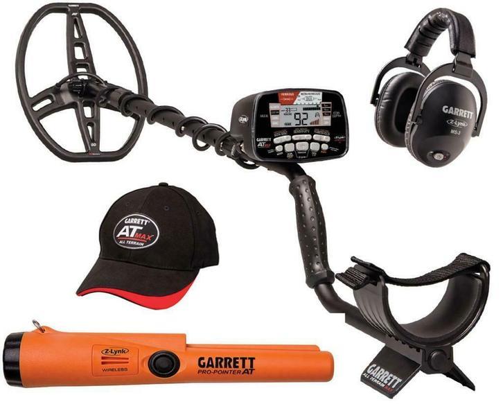 Garrett AT MAX metaaldetector + pinpointer en hoofdtelefoon, Garrett, Meer dan 30 cm, Nieuw, De Buorren 114, 8408 HP Lippenhuizen