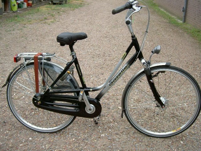 Gazelle Furore damesfiets Zwart zilver, Gebruikt, 47 tot 50 cm, Versnellingen, Ophalen of Verzenden