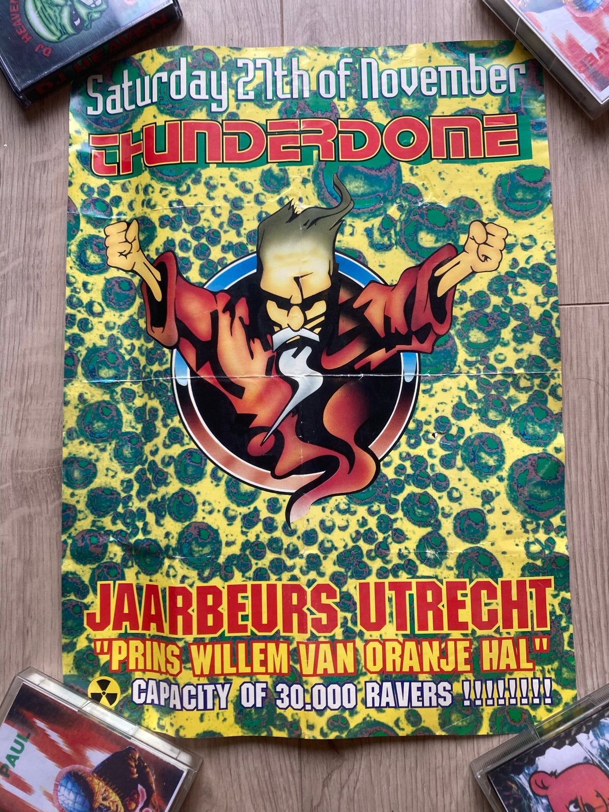 Poster A3 Thunderdome Jaarbeurs Utrecht Hardcore Gabber, Verzamelen, Posters, Ophalen of Verzenden, A1 t/m A3, Muziek, Rechthoekig Staand