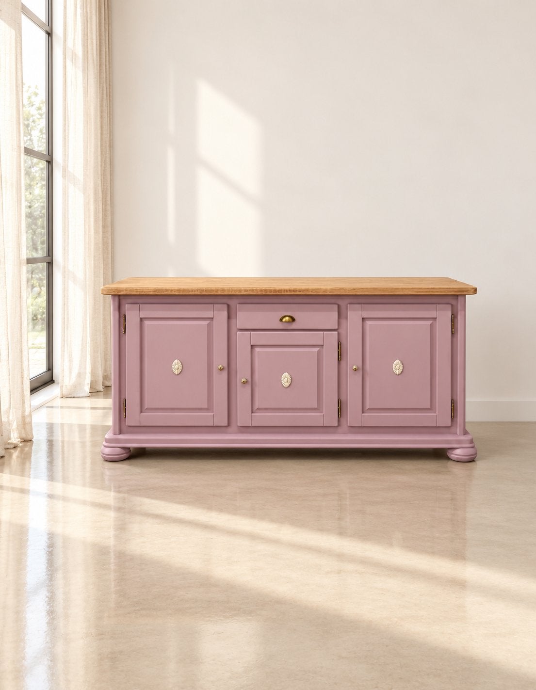 Dressoir ladekast commode linnenkast meidenkast eiken roze, Huis en Inrichting, Ophalen, 150 tot 200 cm, Zo goed als nieuw, Nvt