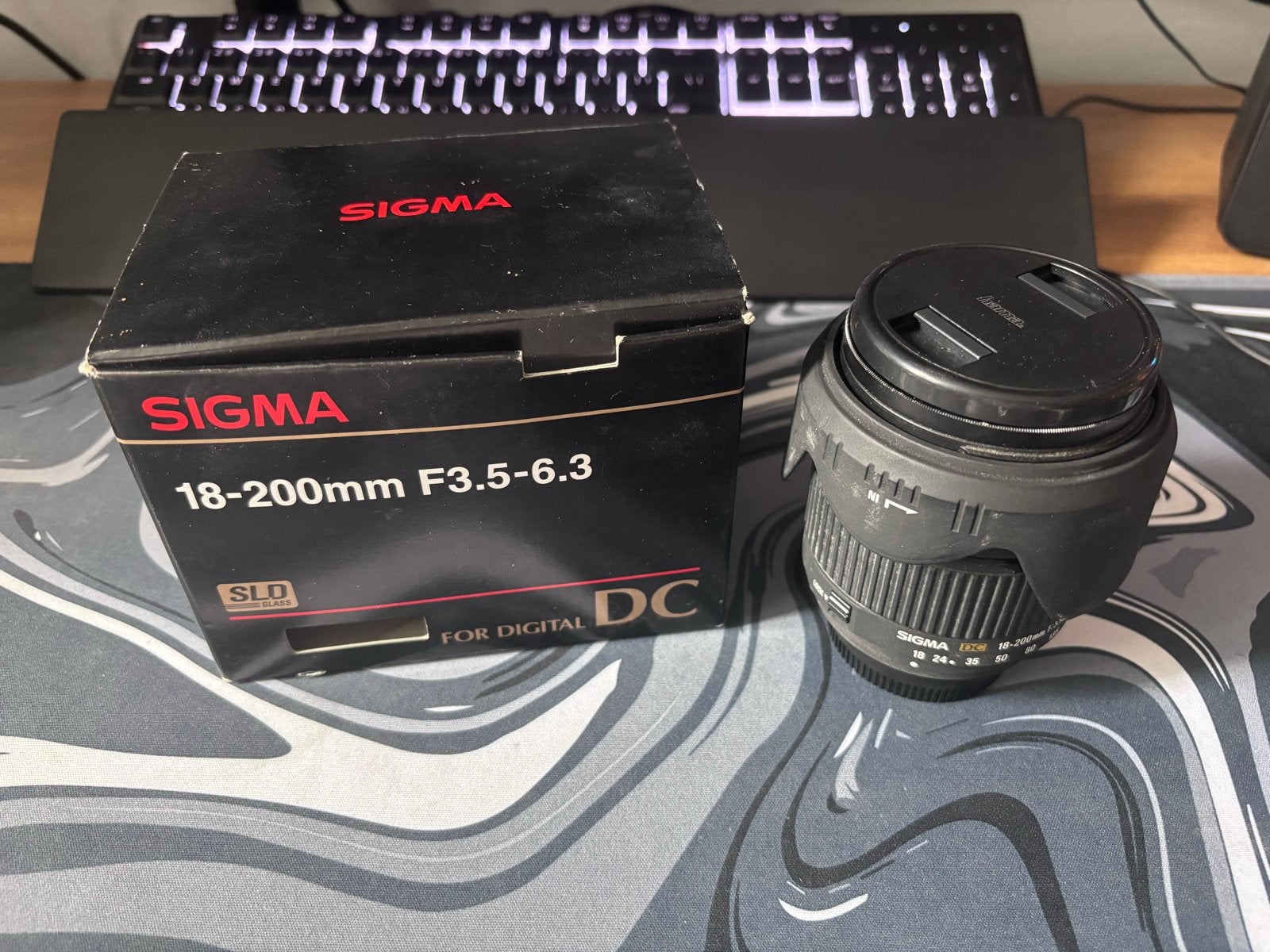 Sigma 18-200mm F3.5-6.3 DC lens voor Nikon (met doos), Audio, Tv en Foto, Fotografie | Lenzen en Objectieven, Gebruikt, Sigma