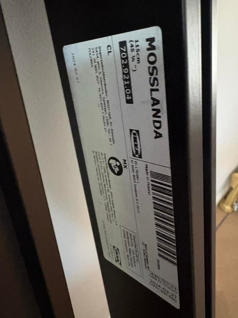 2x IKEA Mosslanda plank zwart - Zo goed als nieuw, Ophalen of Verzenden, Zo goed als nieuw