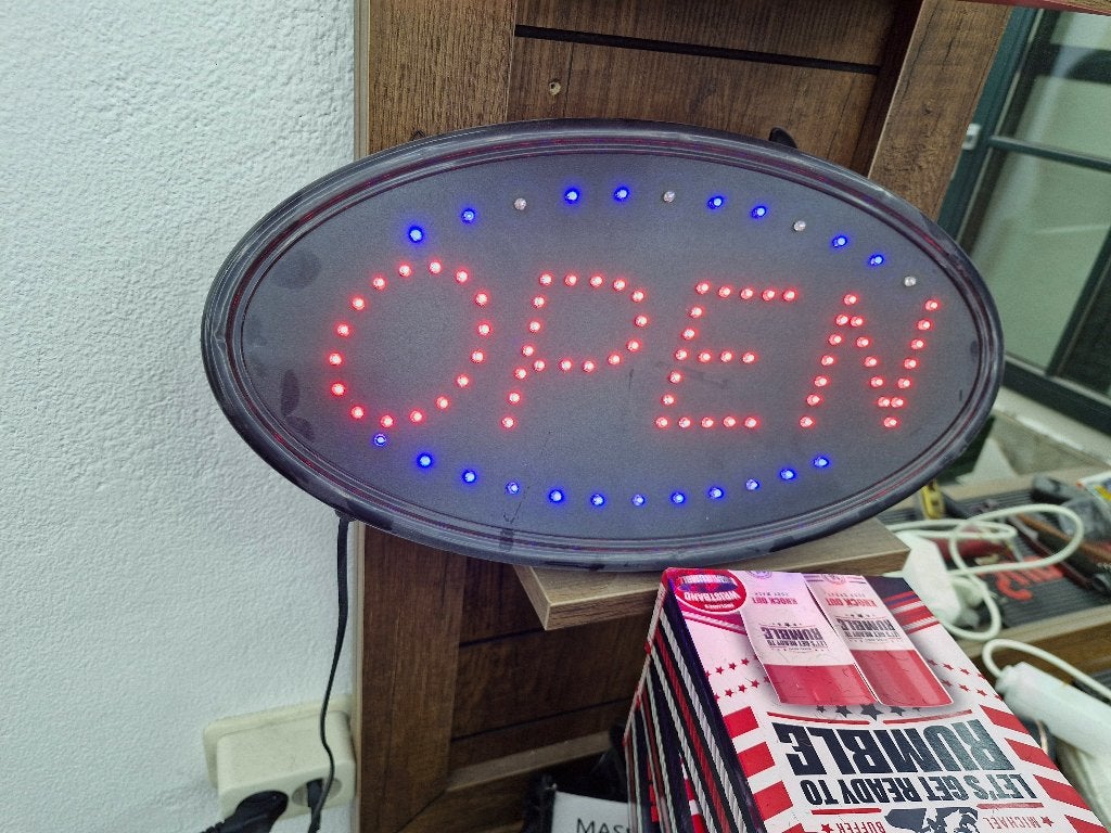 LED OPEN Reclamebord / Winkelbord - Werkend, Ophalen of Verzenden, Zo goed als nieuw, Reclamebord