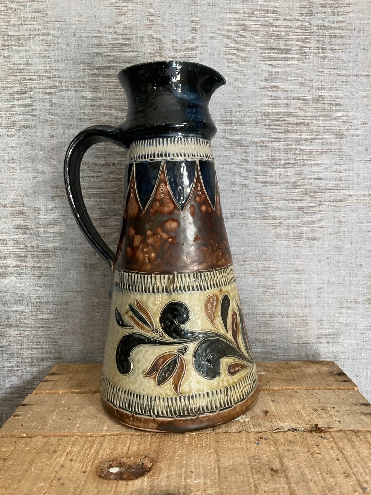 Vintage West-Duitse kruikvaas, handgemaakt jaren 60-80, Ophalen of Verzenden