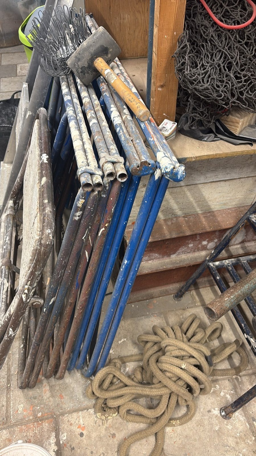 Gebruikte metsel schaagjes en trapje, Ophalen, Gebruikt, Overige typen, Minder dan 2 meter