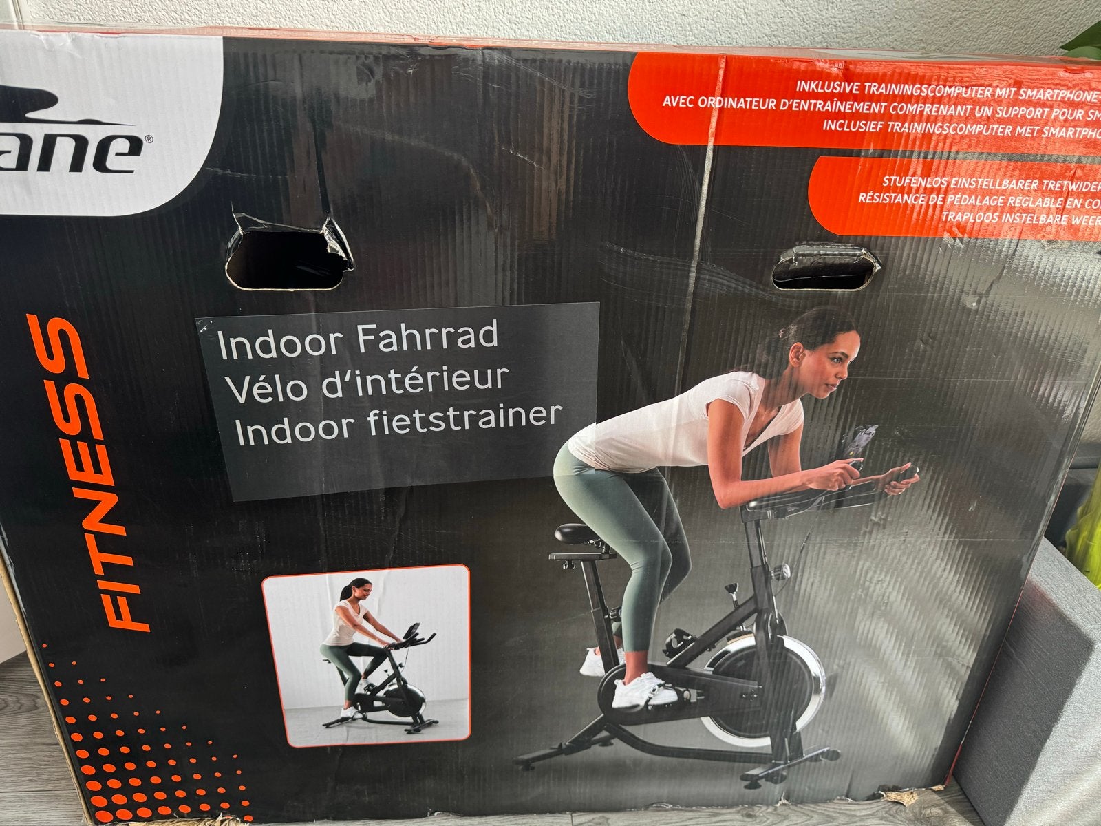 Crane Fitness Indoor Fietsstrainer - Zo goed als nieuw, Ophalen, Spinningfiets, Zo goed als nieuw, Metaal