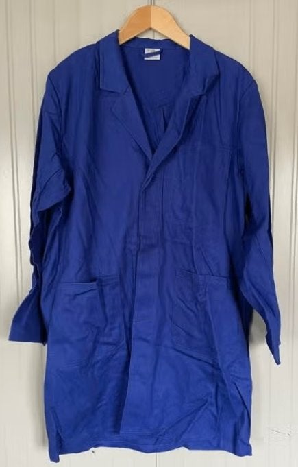 Nieuw! Blauwe stofjas maat L 100% katoen, Onbekend, Nieuw, Ophalen of Verzenden, Onbekend