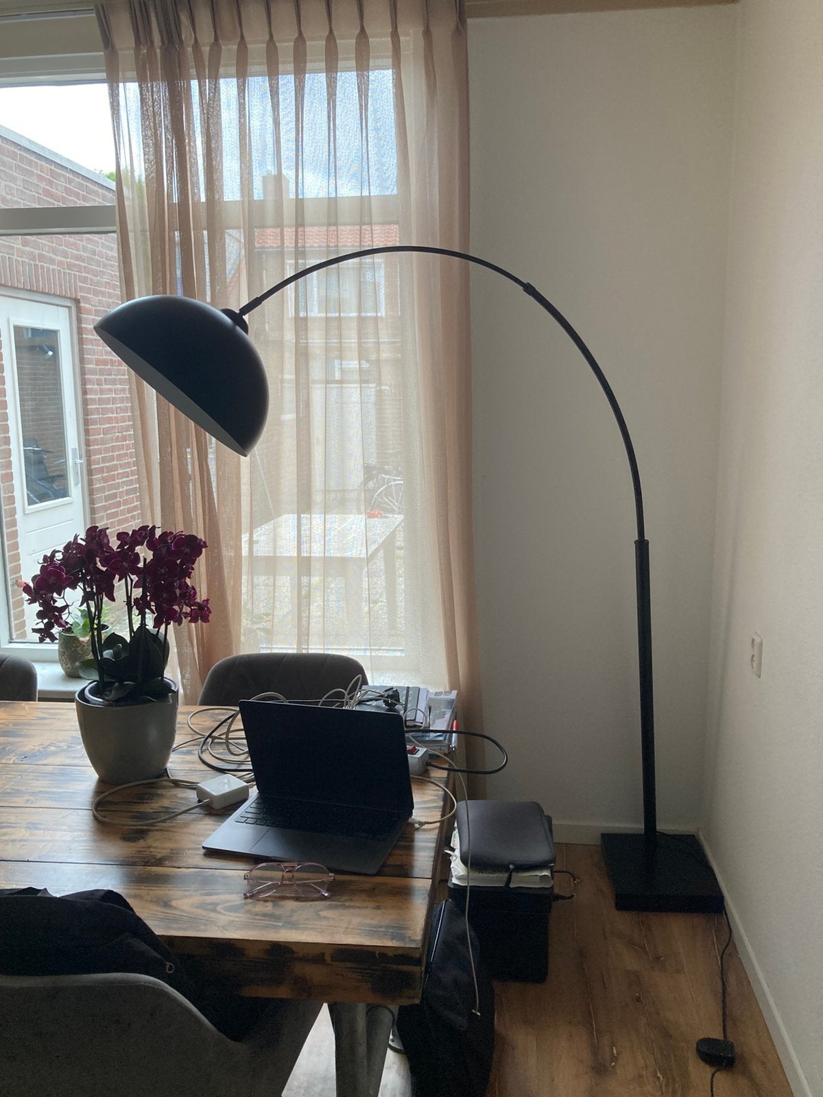 Mooie vintage lamp, Ophalen, Zo goed als nieuw, Minder dan 100 cm