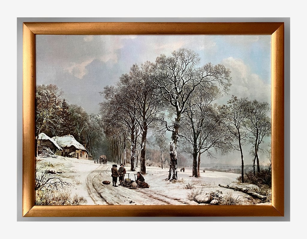RIJKSMUSEUM BAREND C. KOEKKOEK WINTERLANDSCHAP REPRO OP DOEK, Ophalen, Overige stijlen, Doek, Overige technieken