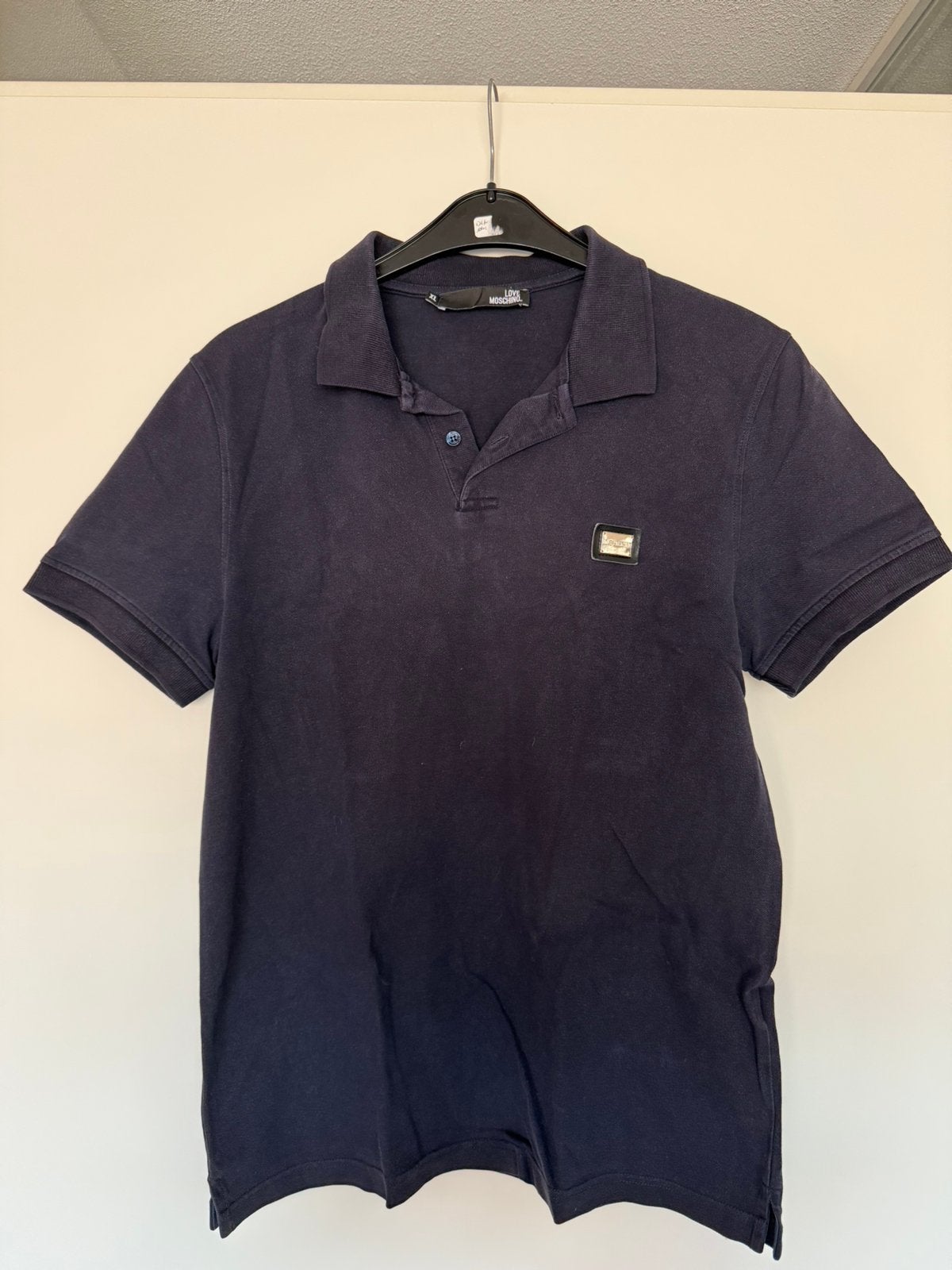Love Moschino polo heren donkerblauw – maat XL, Ophalen of Verzenden, Gedragen, Maat 56/58 (XL), Blauw