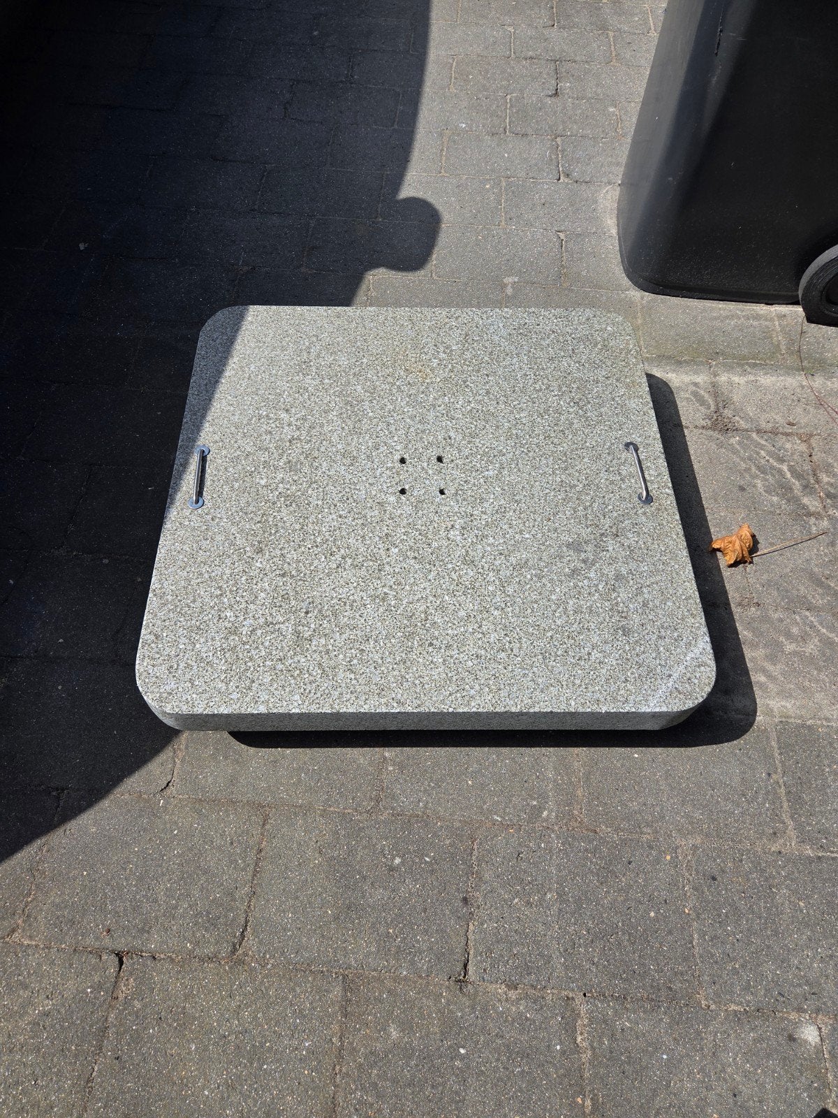 Parasolvoet Siesta - Hacienda graniet 125kg met wielen, Ophalen