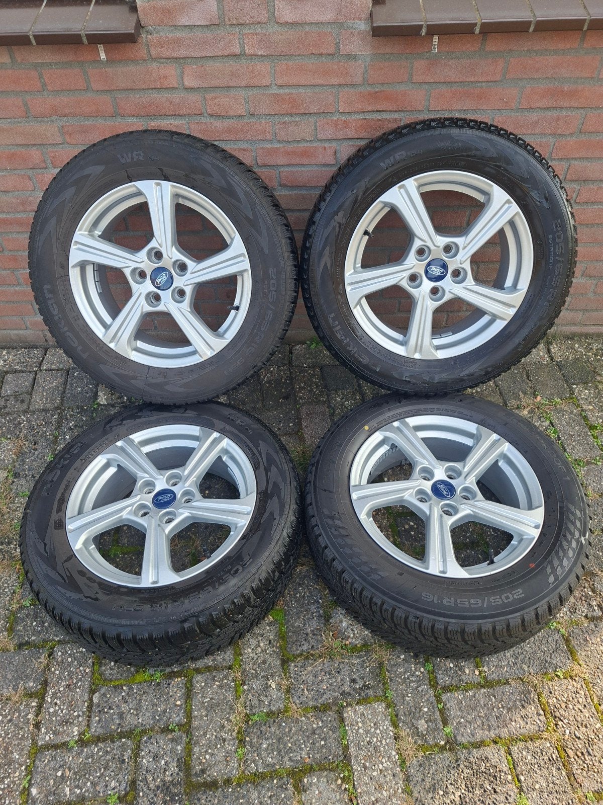 Ford Velgen met zeer nette winter banden., Gebruikt, 16 inch, Banden en Velgen, Personenwagen