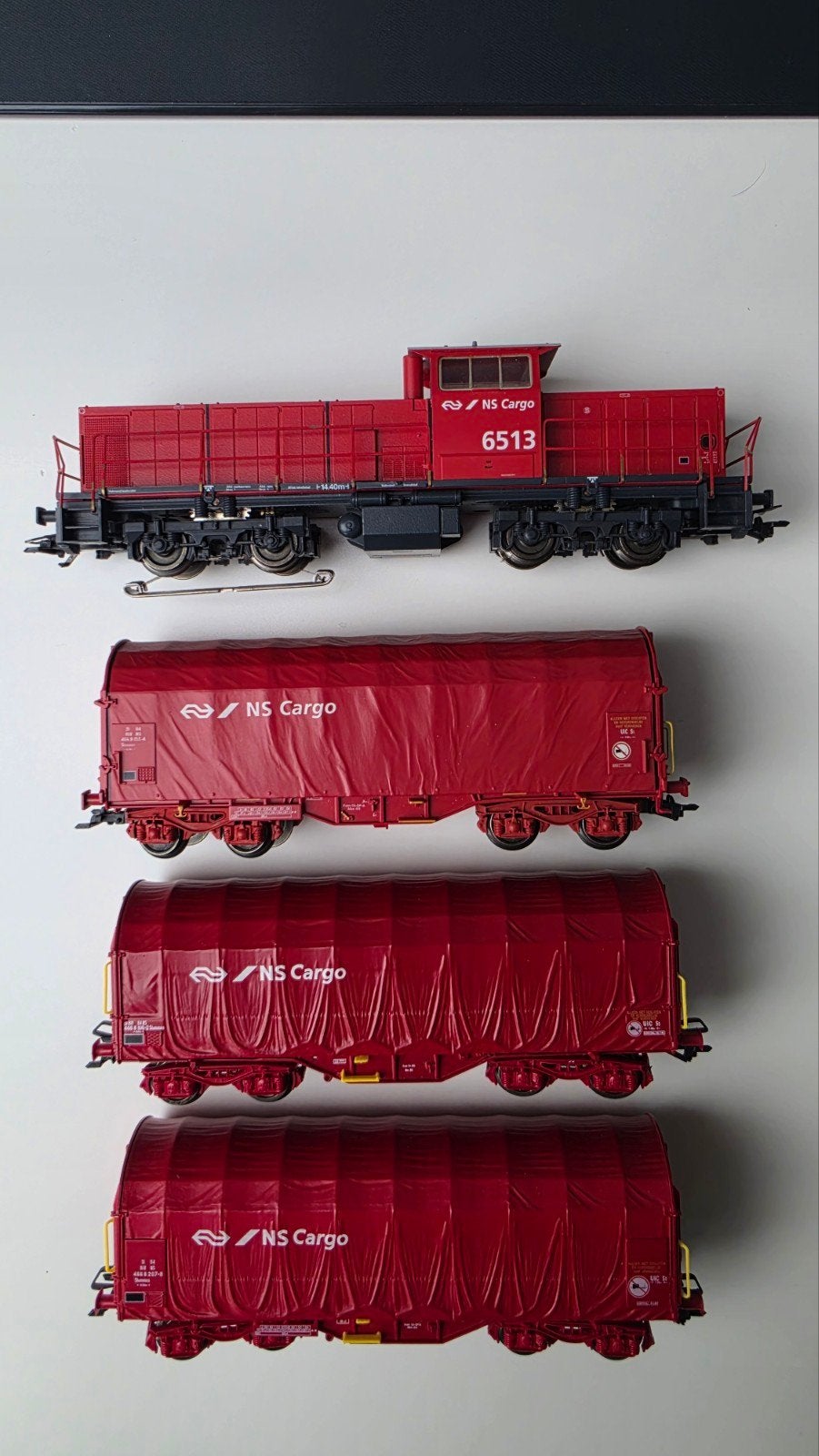Märklin NS Cargo 6513 Locomotief met 3 wagons, Wisselstroom, Ophalen of Verzenden, NS, Märklin