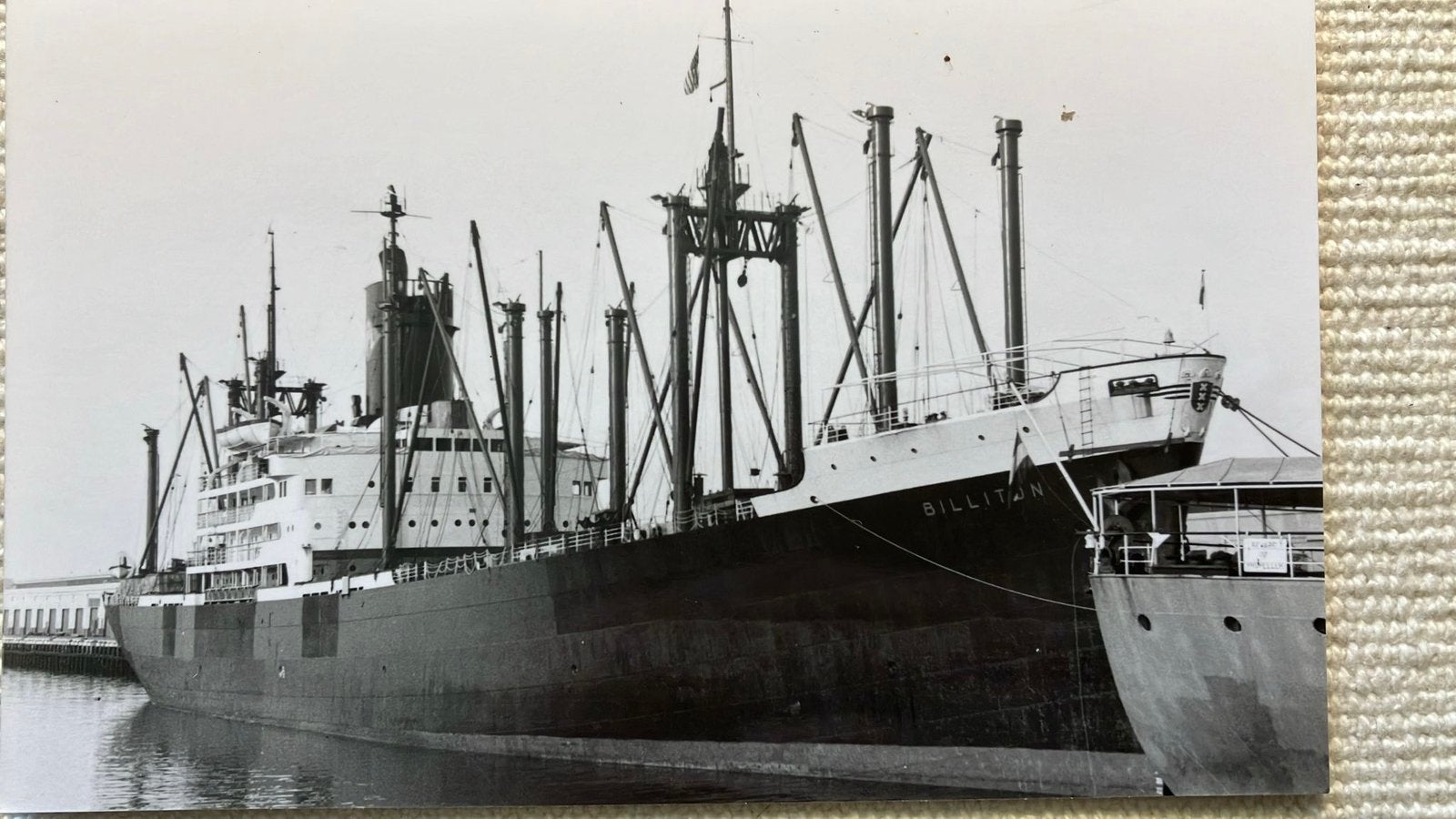 BILLITON  1951  SMN Stv Mij Nederland, Verzamelen, Scheepvaart, Ophalen of Verzenden, Zo goed als nieuw, Kaart, Foto of Prent