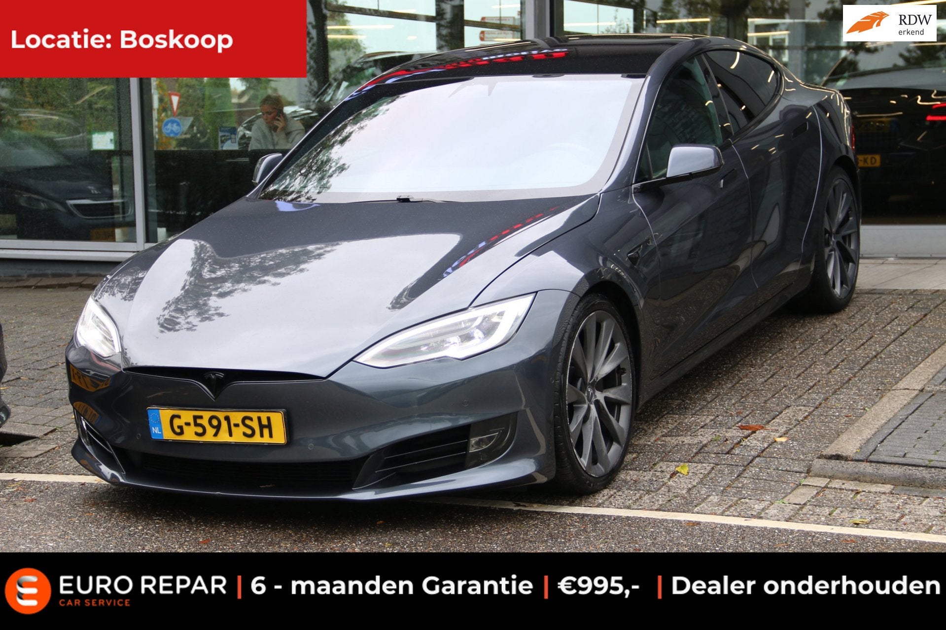 Tesla Model S Standard Range, Auto's, Gebruikt, 100 kWh, 110 €/maand, Vierwielaandrijving
