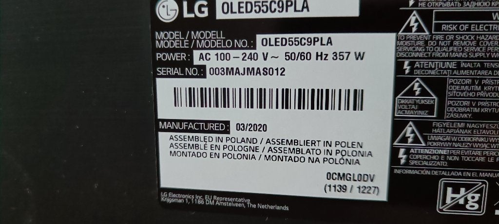 Foto 2 van LG TV OLED55C9PLA