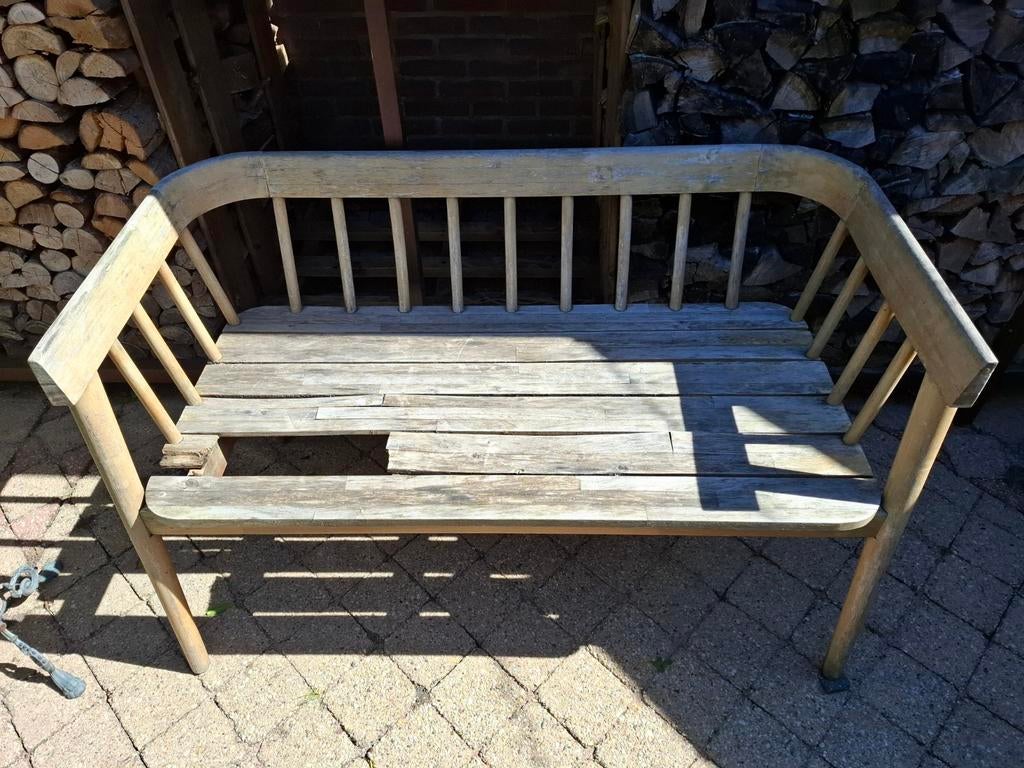 Gratis houten tuinbank (klusprojectje), Tuin en Terras, Ophalen, Gebruikt, Hout