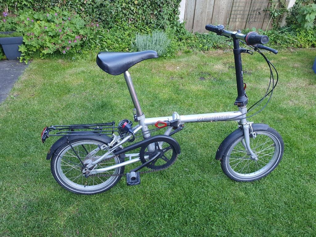 Vouwfiets Neobike 16 inch, Gebruikt, Velgrem, 16 tot 18 inch, Versnellingen