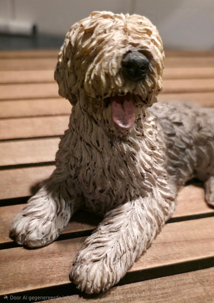 Schattig beeldje van een Old English Sheepdog, Ophalen of Verzenden, Zo goed als nieuw, Dier