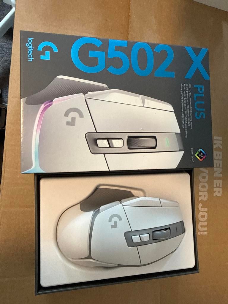 Logitech G G502 X PLUS, Computers en Software, Muizen, Ophalen, Rechtshandig, Muis, Logitech G