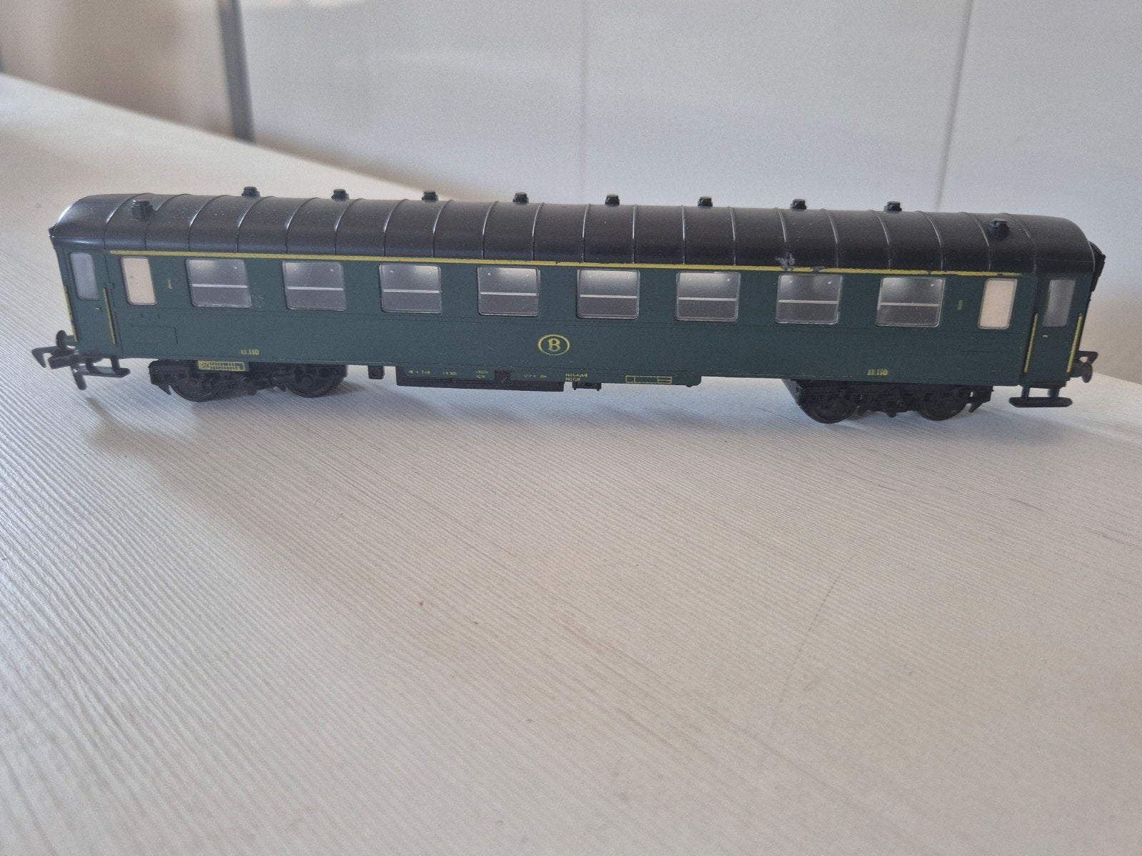 2 Fleischmann H0 NMBS rijtuigen 1520, Hobby en Vrije tijd, Gebruikt, Gelijkstroom, Fleischmann, Wagon