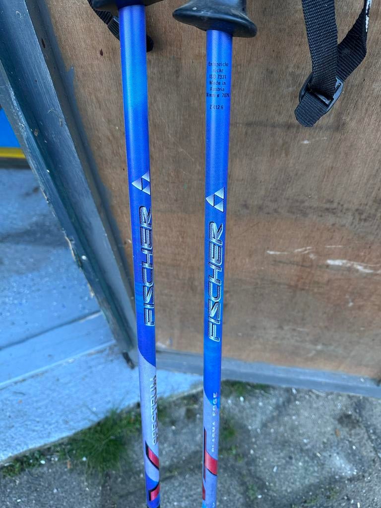Fischer skistokken, Sport en Fitness, Skiën en Langlaufen, Ophalen, Stokken, 100 tot 140 cm, Skiën