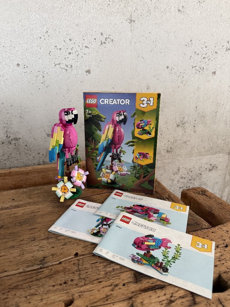 Lego Creator 3 in 1 Roze papegaai (31144), Inclusief instructies, Lego, Ophalen of Verzenden, Zo goed als nieuw