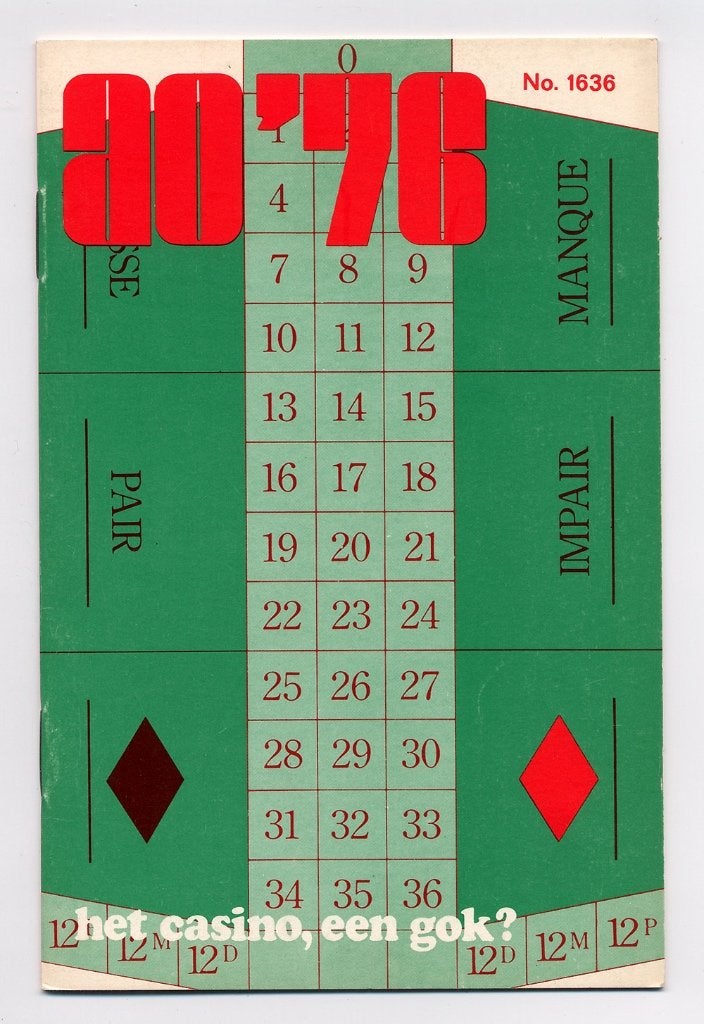 Het casino, een gok? 1976 Zandvoort Nice roulette Black Jack, Ophalen of Verzenden, Nieuw
