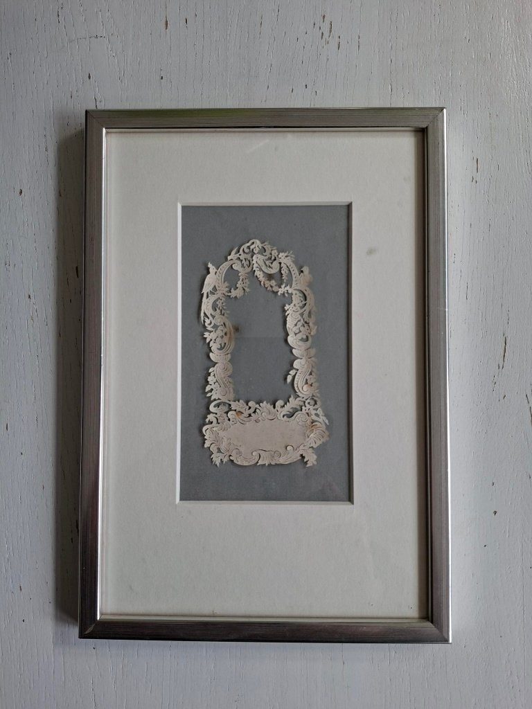 Oude papierknip kunst 1840 - Maria Elisabeth van den Brink, 1800 - 1899, Overige technieken, Ingelijst, Flora en Fauna