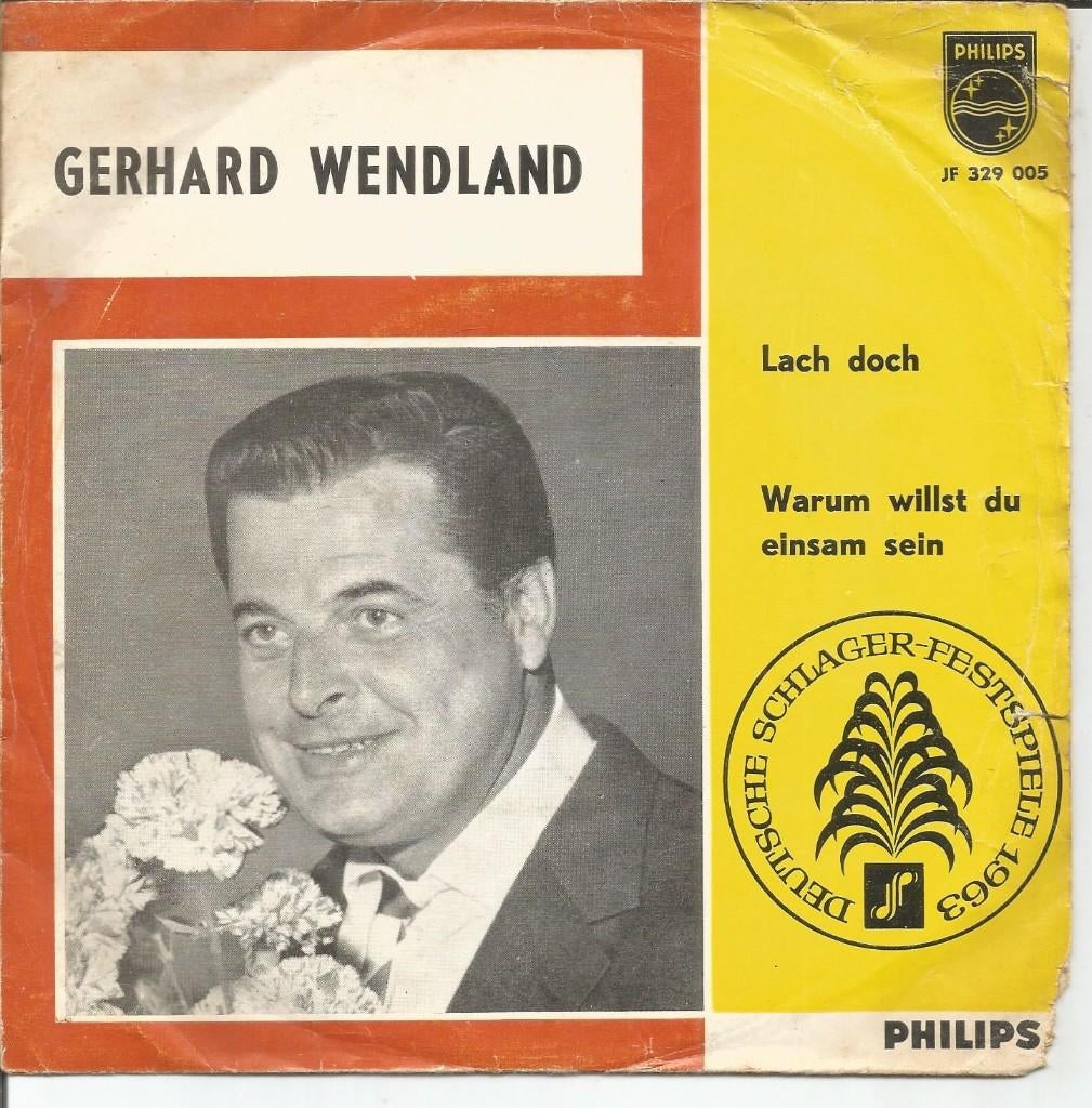 Gerhard Wendland – Lach Doch (1963), Cd's en Dvd's, Vinyl Singles, Ophalen of Verzenden, Gebruikt, 7 inch, Single