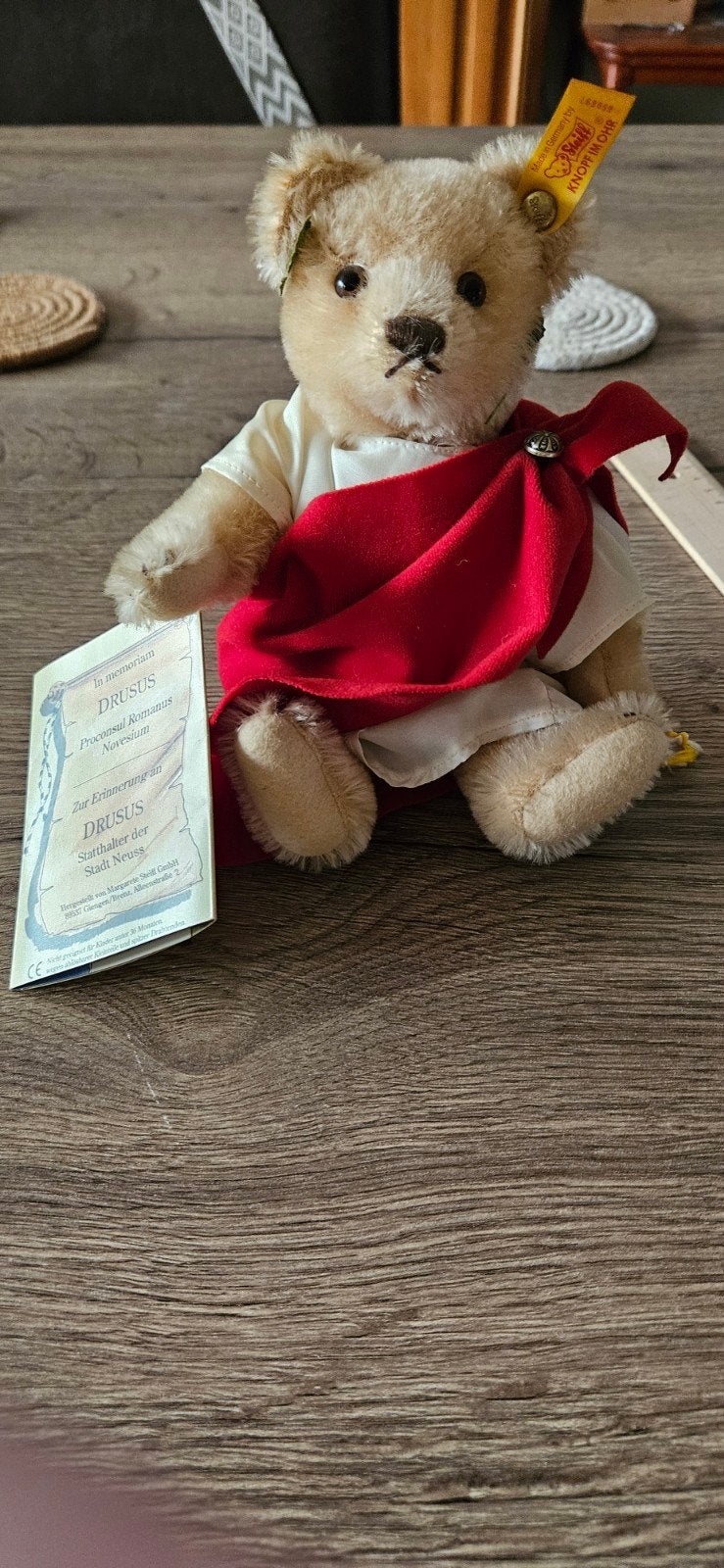 steiff beer DRUSUS (22)cm Hoogte gelimiteerde oplage van 300, Ophalen of Verzenden, Nieuw, Stoffen beer, Steiff