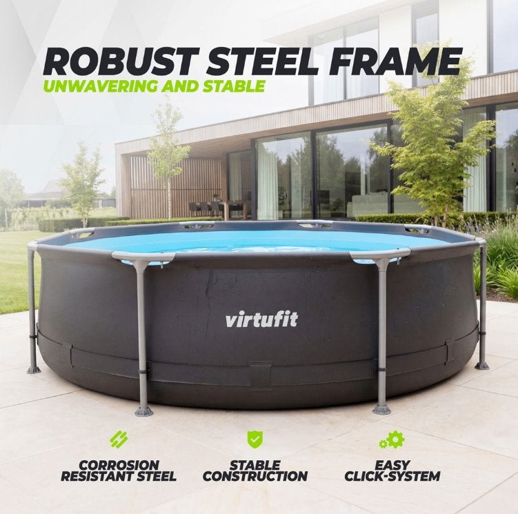 VirtuFit Rond Zwembad 305 cm - Inclusief Filterpomp - Nieuw, Tuin en Terras, Ophalen, Minder dan 80 cm, Rond, Opzetzwembad