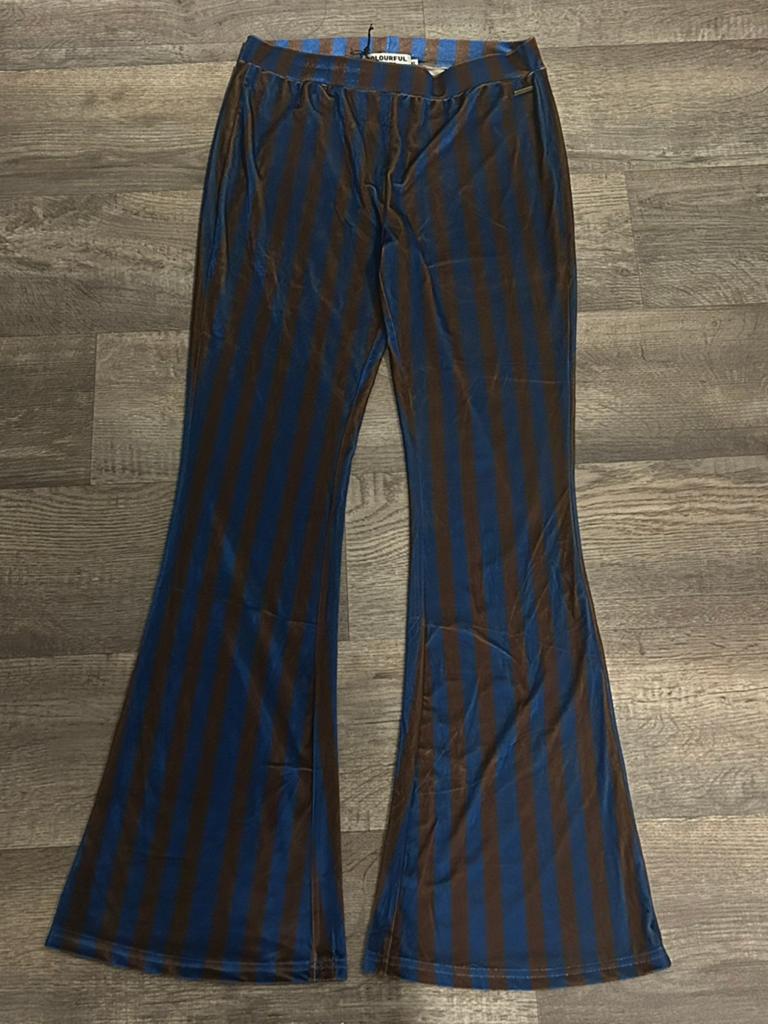 Colourful Rebel flared pants blauw/zwart, maat XL, Blauw, Maat 46/48 (XL) of groter, Nieuw, Ophalen of Verzenden