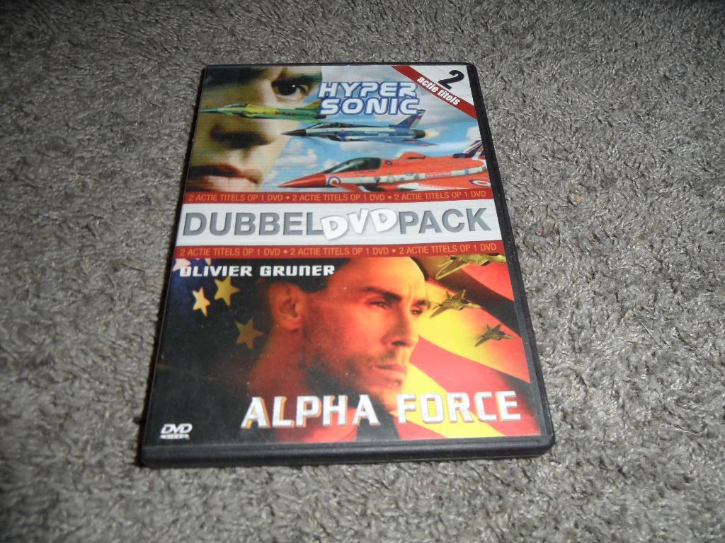 Originele Dubbel DVD Pack: Hyper Sonic / Alpha Force, Vanaf 12 jaar, Ophalen of Verzenden, Gebruikt
