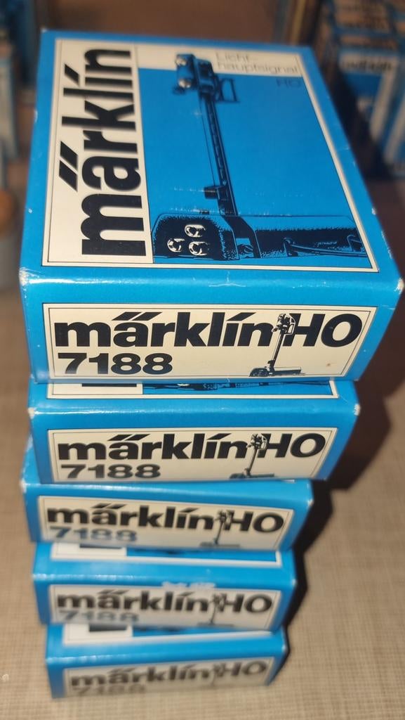 Märklin H0 7188 Licht-Hauptsignal (5 stuks), Hobby en Vrije tijd, Modeltreinen | H0, Ophalen of Verzenden
