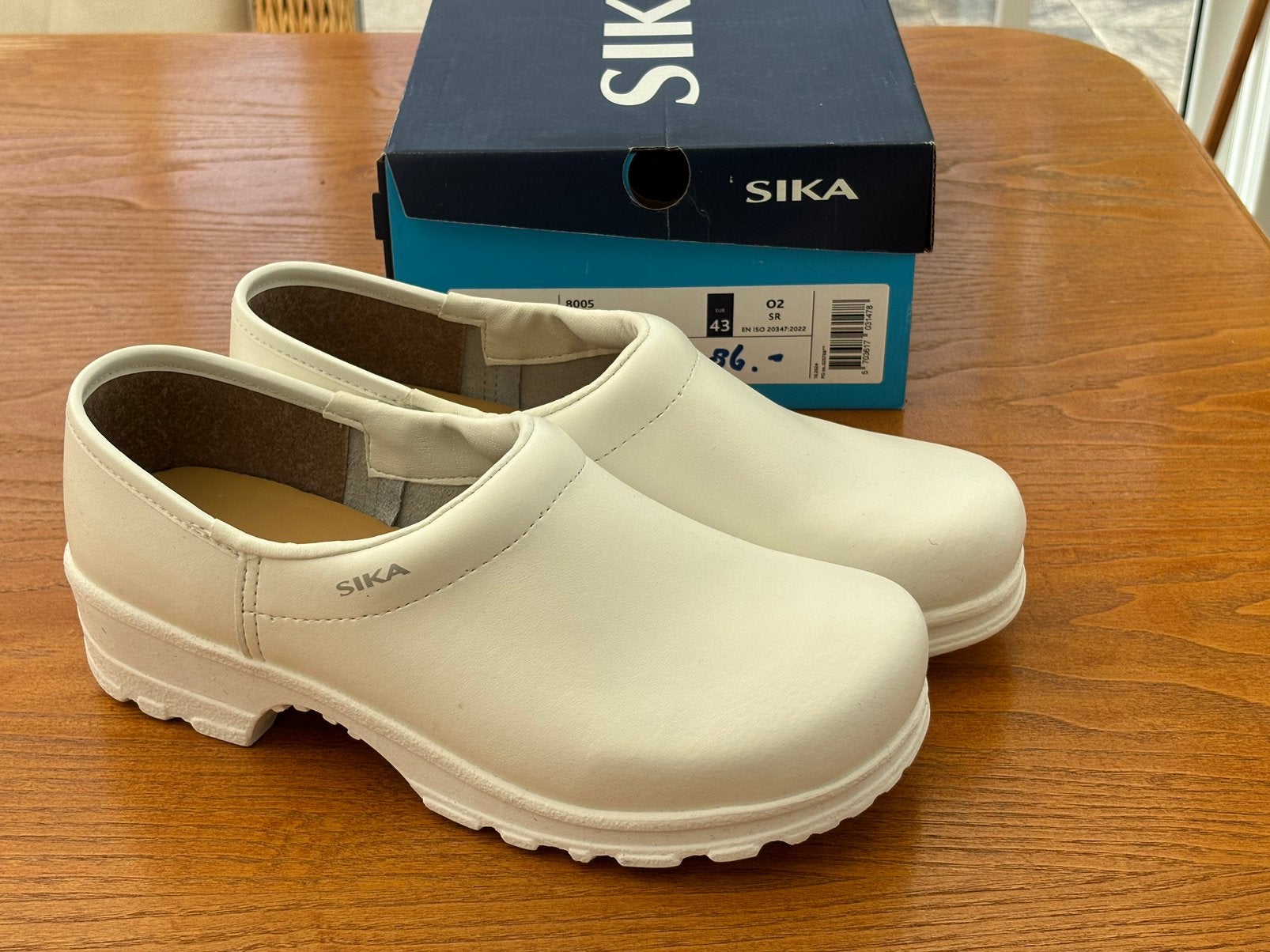 Sika Flex LBS 8005 Klompen | 43 | Nieuw, Kleding | Heren, Schoenen, Klompen, Wit, Nieuw, Ophalen of Verzenden
