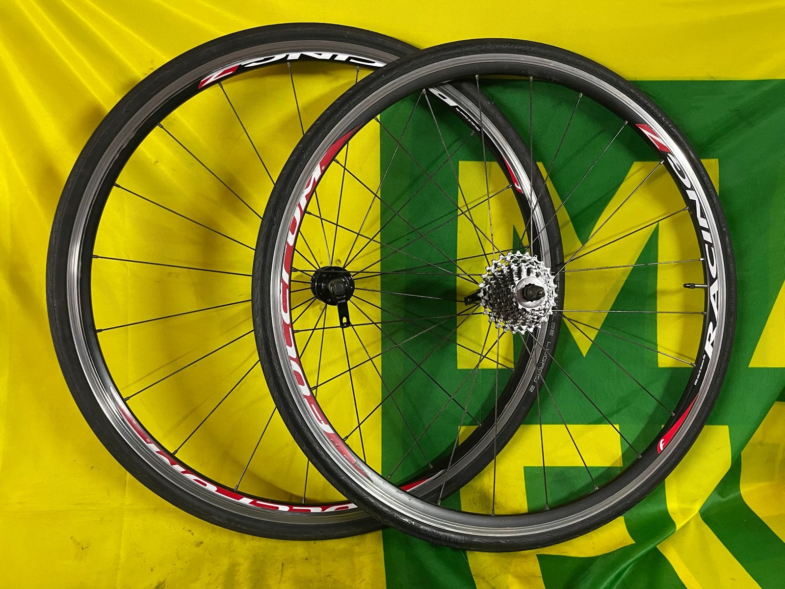 Fulcrum Racing 7 racefiets wielen met 10sp cassette, Wiel, Gebruikt, Ophalen of Verzenden, Aluminium