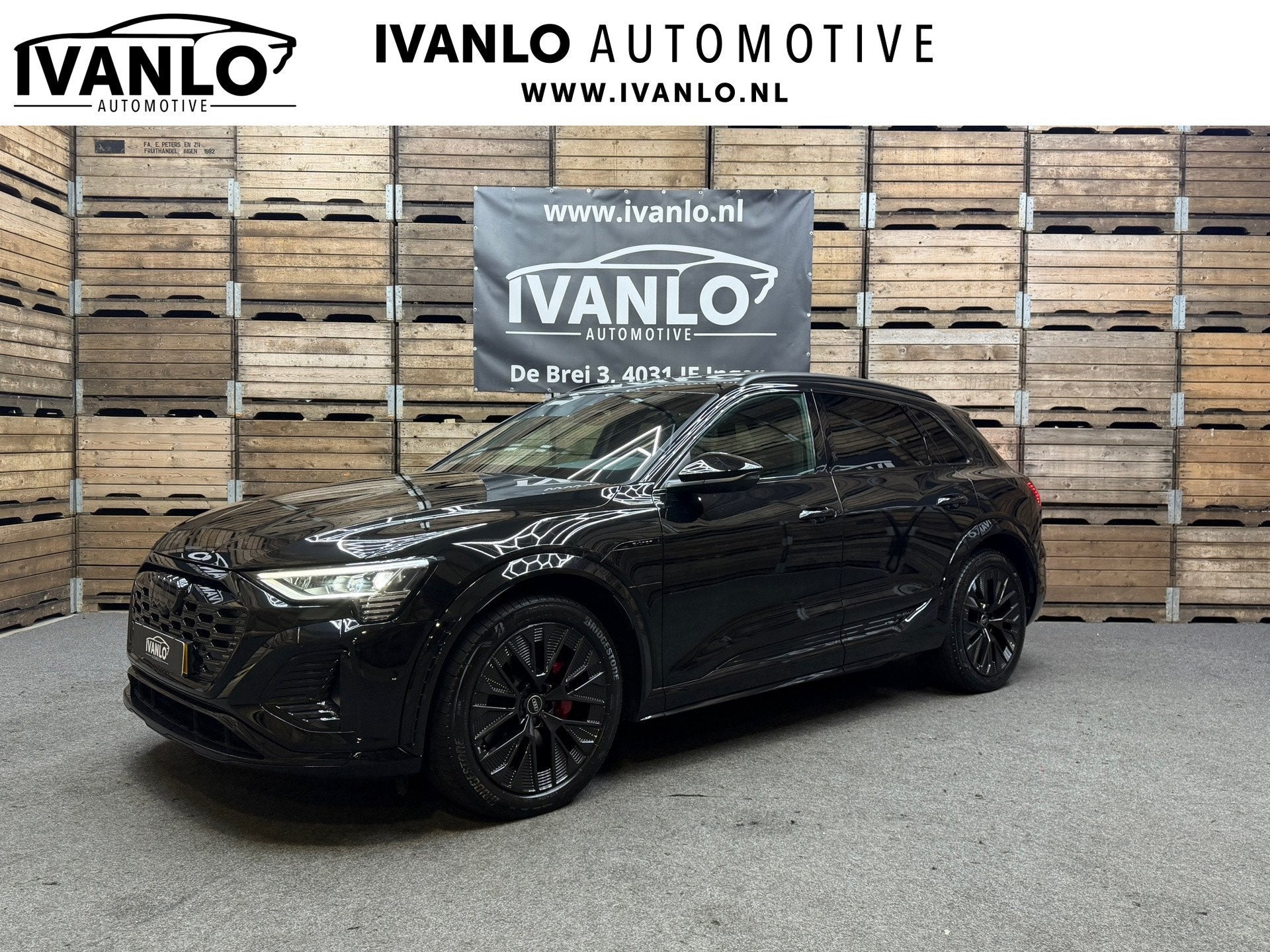 Audi Q8 e-tron SQ8 50 quattro S Edition 95 kWh,21"LM, Pano,, Automaat, Zwart, 95 kWh, 491 km