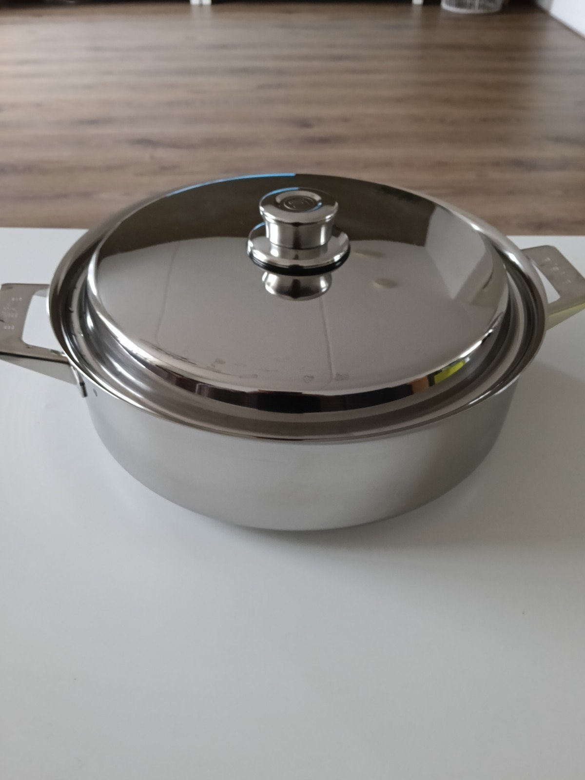 Simens RVS Kookpan 18/10 met Deksel, Met deksel, Ophalen of Verzenden, Zo goed als nieuw, Rvs