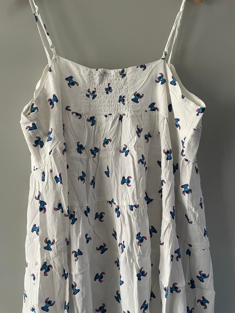Stitch jurk Disney maat XL, Wit, Maat 46/48 (XL) of groter, Ophalen of Verzenden, Knielengte