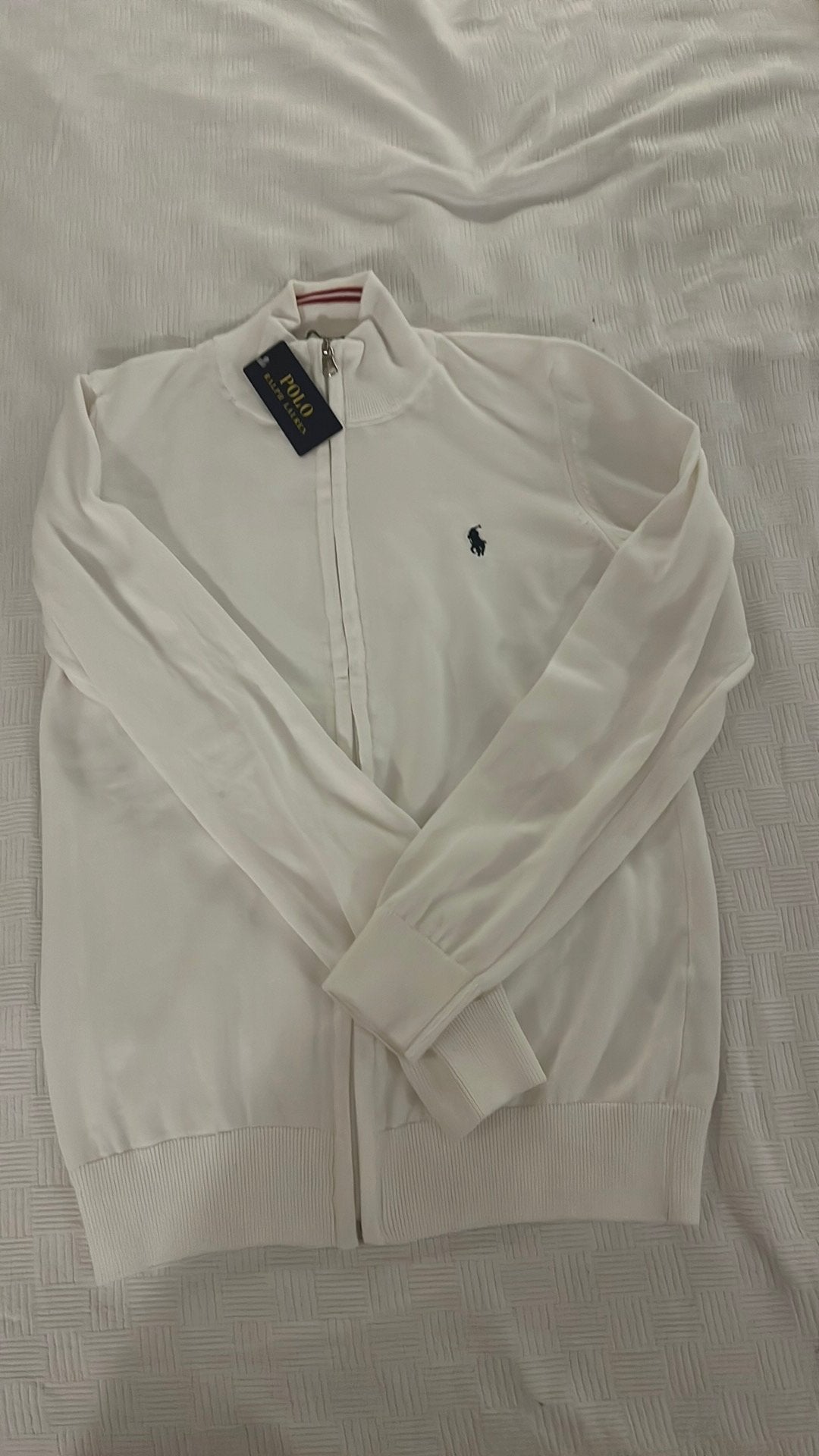 Ralph lauren polo zip up, Kleding | Heren, Ophalen of Verzenden, Nieuw, Maat 48/50 (M), Wit
