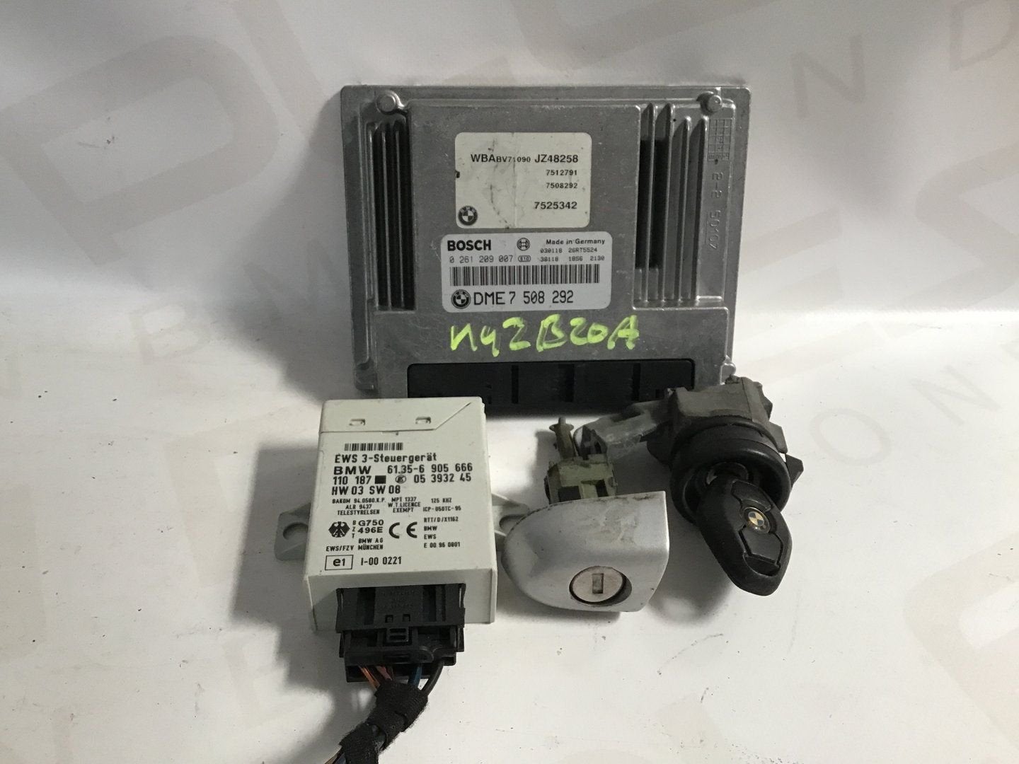 Computer motormanagement set N42B20A BMW E46 7508292, Auto-onderdelen, Gebruikt, -, -, Ophalen of Verzenden