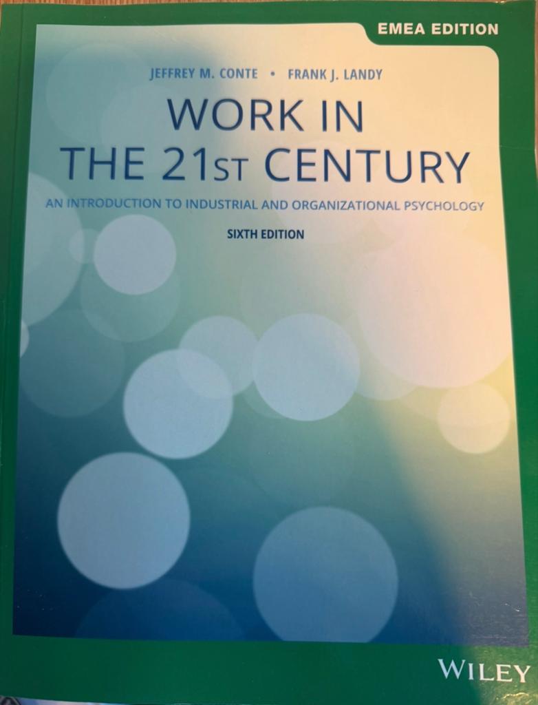 Work in the 21st century, 6th edition, Ophalen of Verzenden, Beta, Zo goed als nieuw, WO