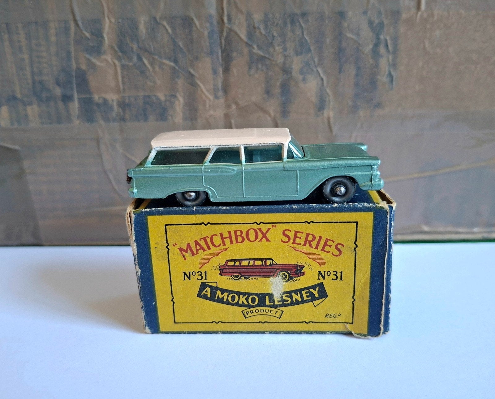 Matchbox 31 ford station wagon, Hobby en Vrije tijd, Modelauto's | 1:43, Ophalen of Verzenden, Zo goed als nieuw, Auto, Matchbox