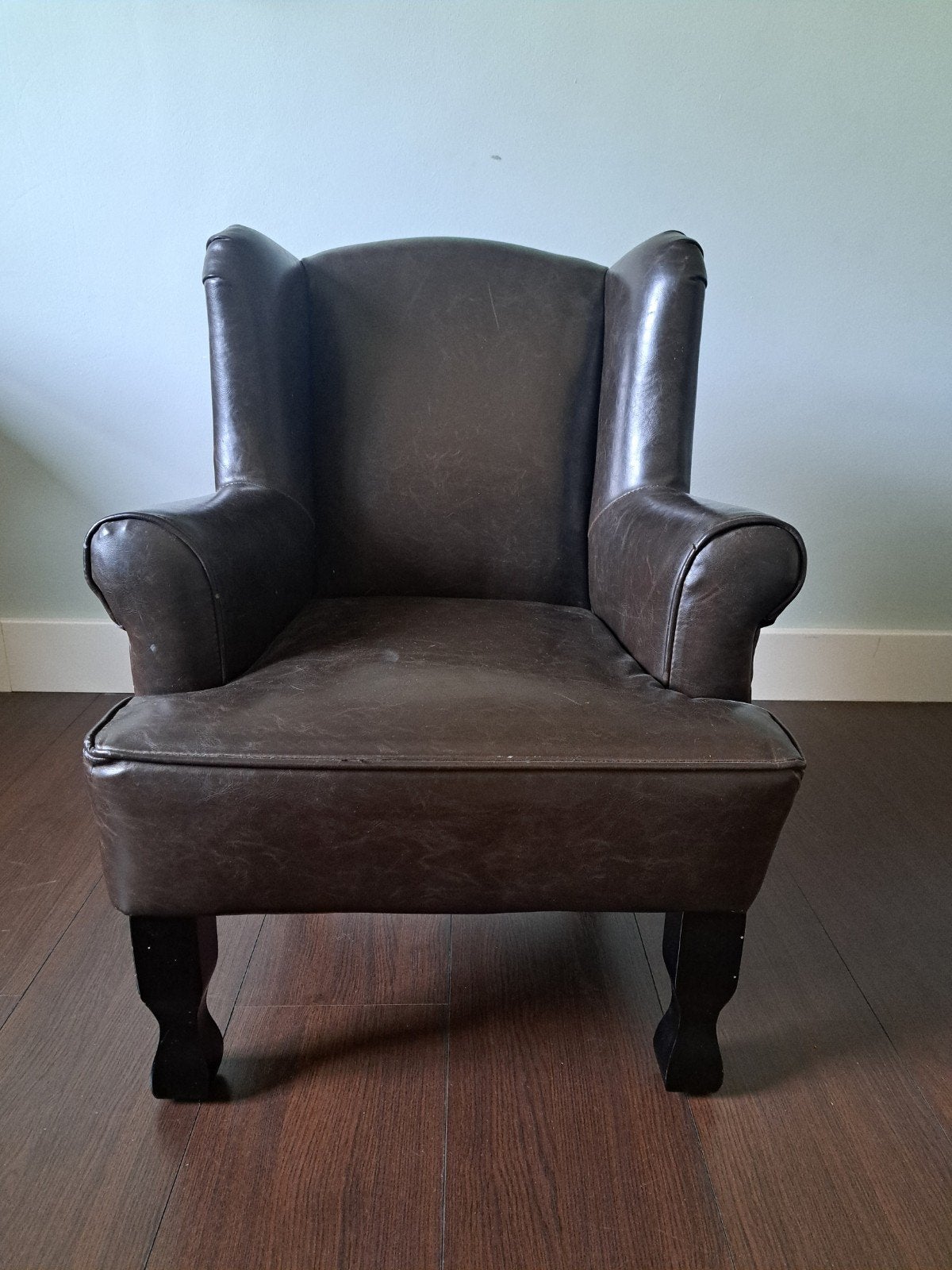 Kidsmill Kinderfauteuil - Bruin Kunstleer, Huis en Inrichting, Ophalen, Overige materialen, Gebruikt, Minder dan 75 cm