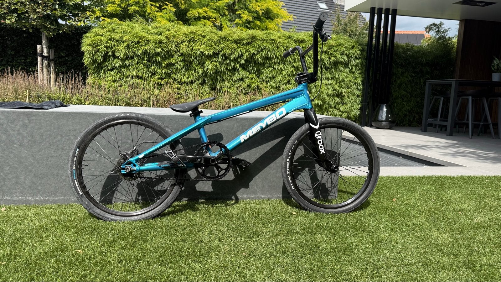 Meybo Superclass BMX (maat pro21)- Box carbon voorvork, Ophalen, Gebruikt, Velgrem, Aluminium
