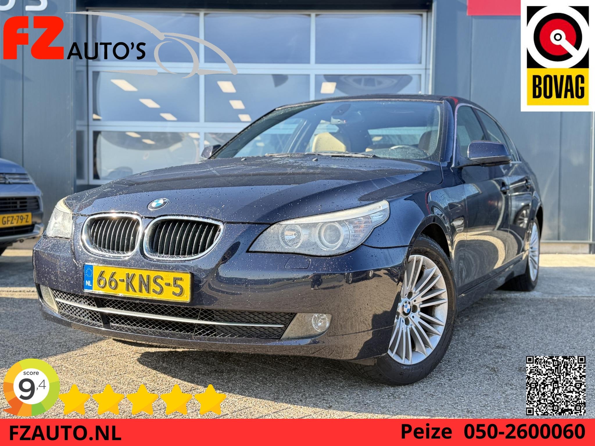 BMW 5-serie 520i Corporate Lease Business Line Edition I Aut, Automaat, Achterwielaandrijving, 4 cilinders, Blauw